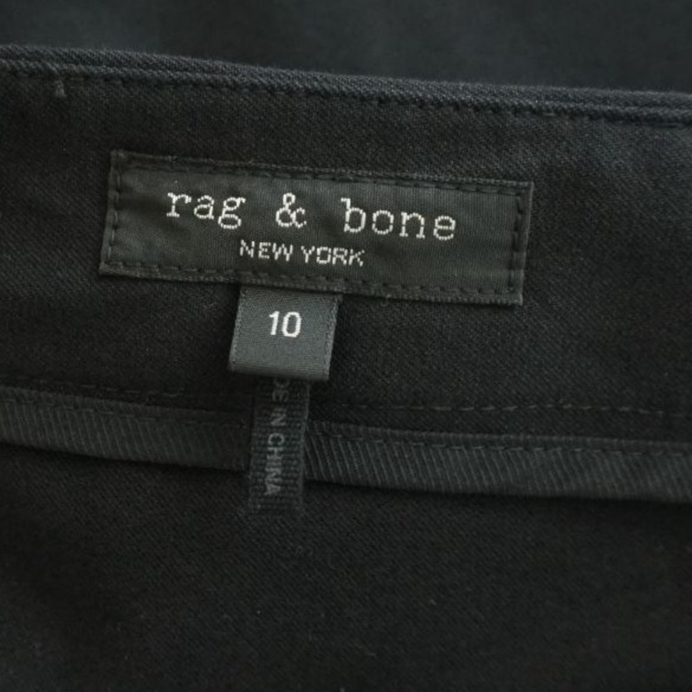 Rag & Bone Womens Black Skinny Leg Zip Ankle Cuff Pants Trousers Size 10 - Picture 10 of 12